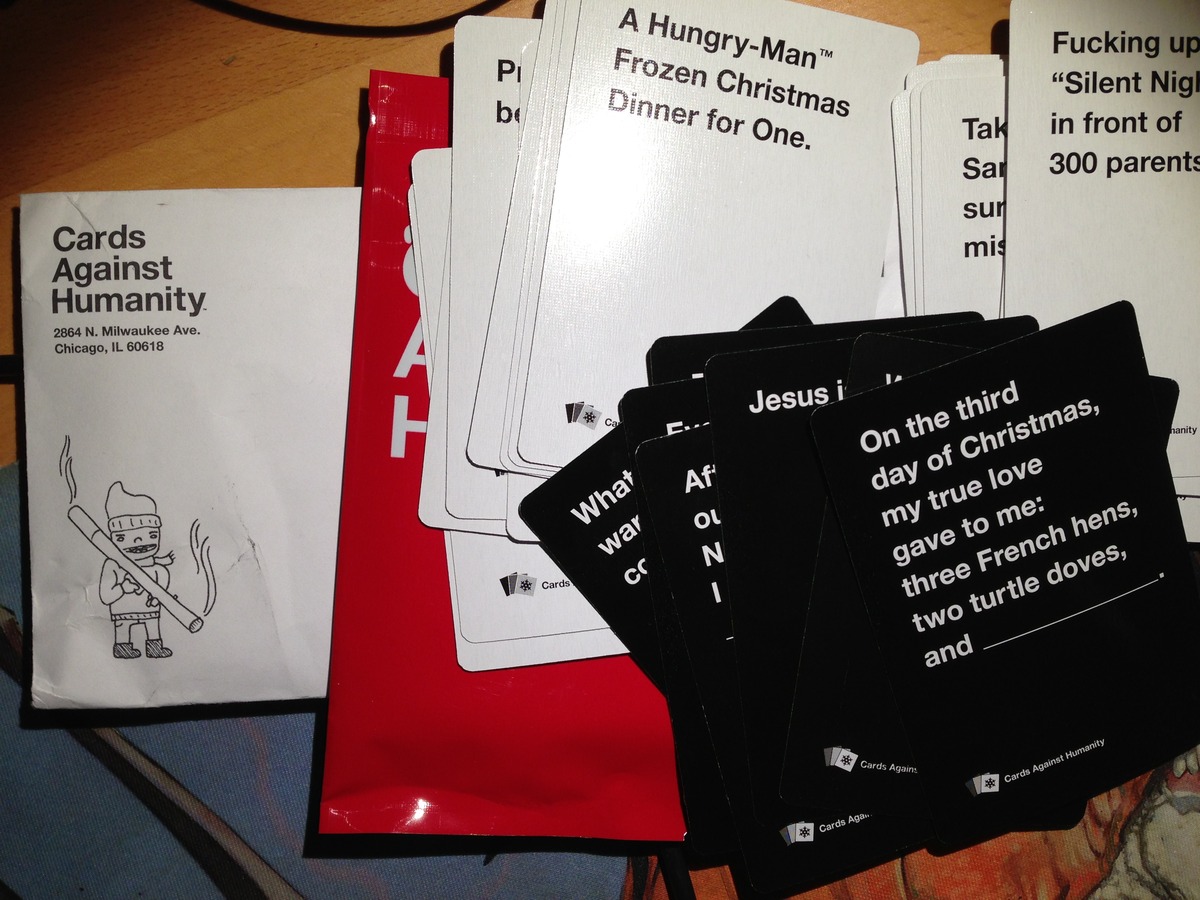 2012 Holiday Pack Cards Against Humanity Expansion Set New Stocking Stuffer 